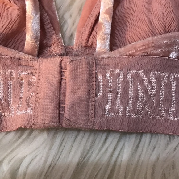PINK Velour Bra - Picture 7 of 9